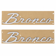 Load image into Gallery viewer, Ford Racing 21-23 Bronco Script Fender Badge - Silver - Ford Racing FRPM-1447-BSS