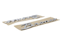 Load image into Gallery viewer, Ford Racing 21-23 Bronco Script Fender Badge - Silver - Ford Racing FRPM-1447-BSS