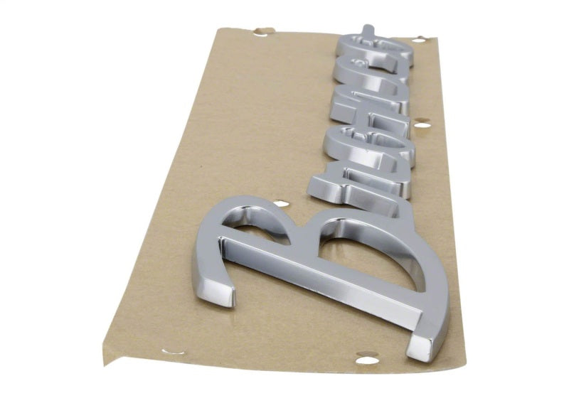 Ford Racing 21-23 Bronco Script Fender Badge - Silver - Ford Racing FRPM-1447-BSS