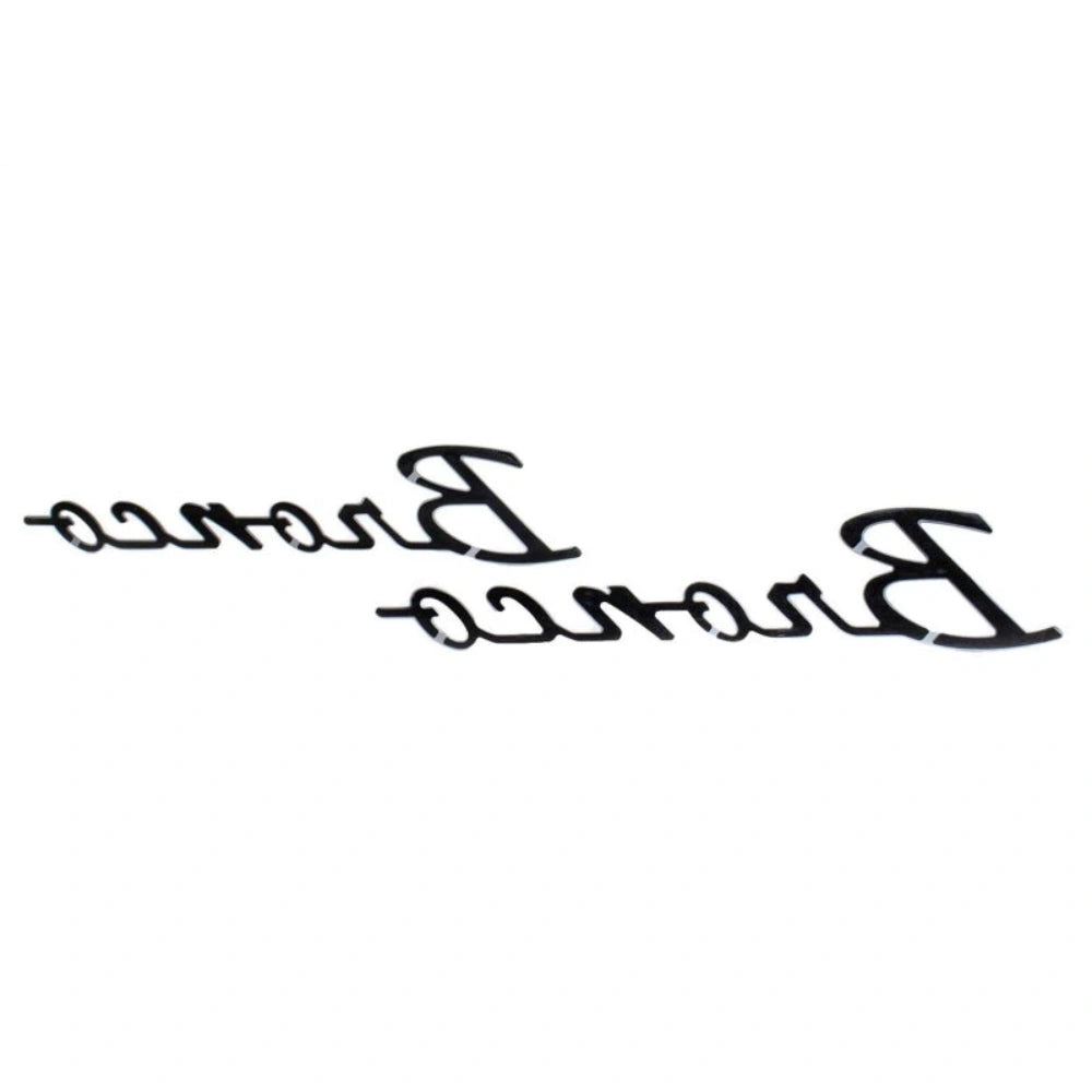 Ford Racing 21-23 Bronco Script Fender Badge - Silver - Ford Racing FRPM-1447-BSS