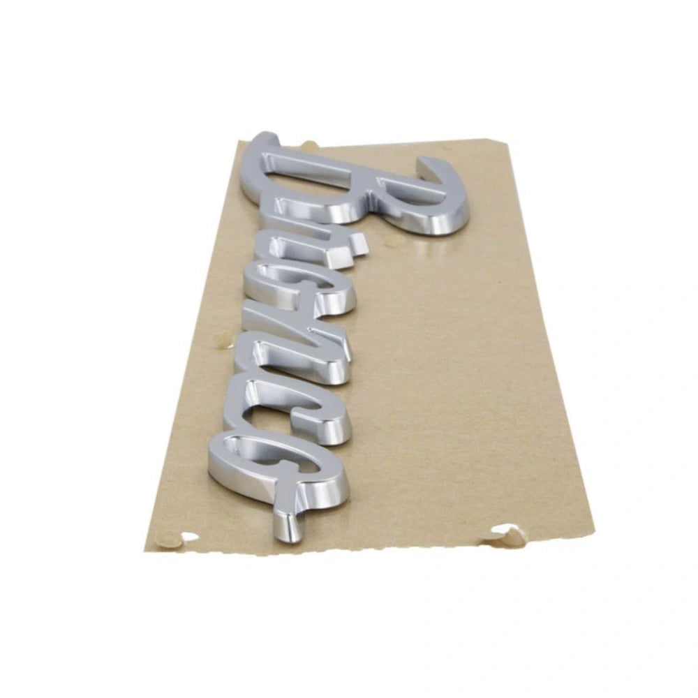 Ford Racing 21-23 Bronco Script Fender Badge - Silver - Ford Racing FRPM-1447-BSS