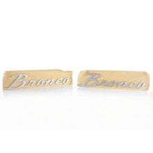 Load image into Gallery viewer, Ford Racing 21-23 Bronco Script Fender Badge - Silver - Ford Racing FRPM-1447-BSS