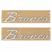 Load image into Gallery viewer, Ford Racing 21-23 Bronco Script Fender Badge - Silver - Ford Racing FRPM-1447-BSS