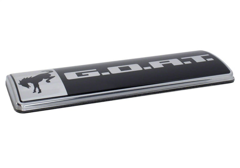 Ford Racing Bronco/Bronco Sport G.O.A.T. Badge - Black/Chrome - Ford Racing FRPM-1447-GOAT