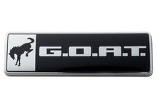 Load image into Gallery viewer, Ford Racing Bronco/Bronco Sport G.O.A.T. Badge - Black/Chrome - Ford Racing FRPM-1447-GOAT