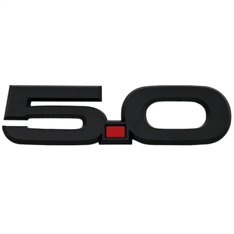Ford Racing 15-17 Ford Mustang 5.0L Fender Emblem Black - Ford Racing FRPM-1447-M50AB