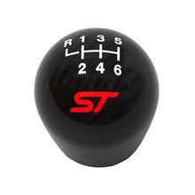 Load image into Gallery viewer, Ford Racing Focus ST Black Carbon Fiber Shift Knob 6 Speed - Ford Racing FRPM-7213-FSTCF