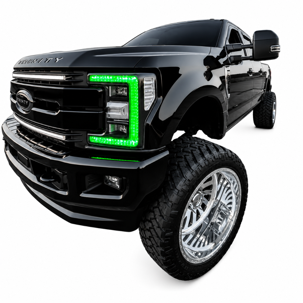 RGB Halo Kits multicolor DRL boards for 2017-2019 Ford Super Duty headlights