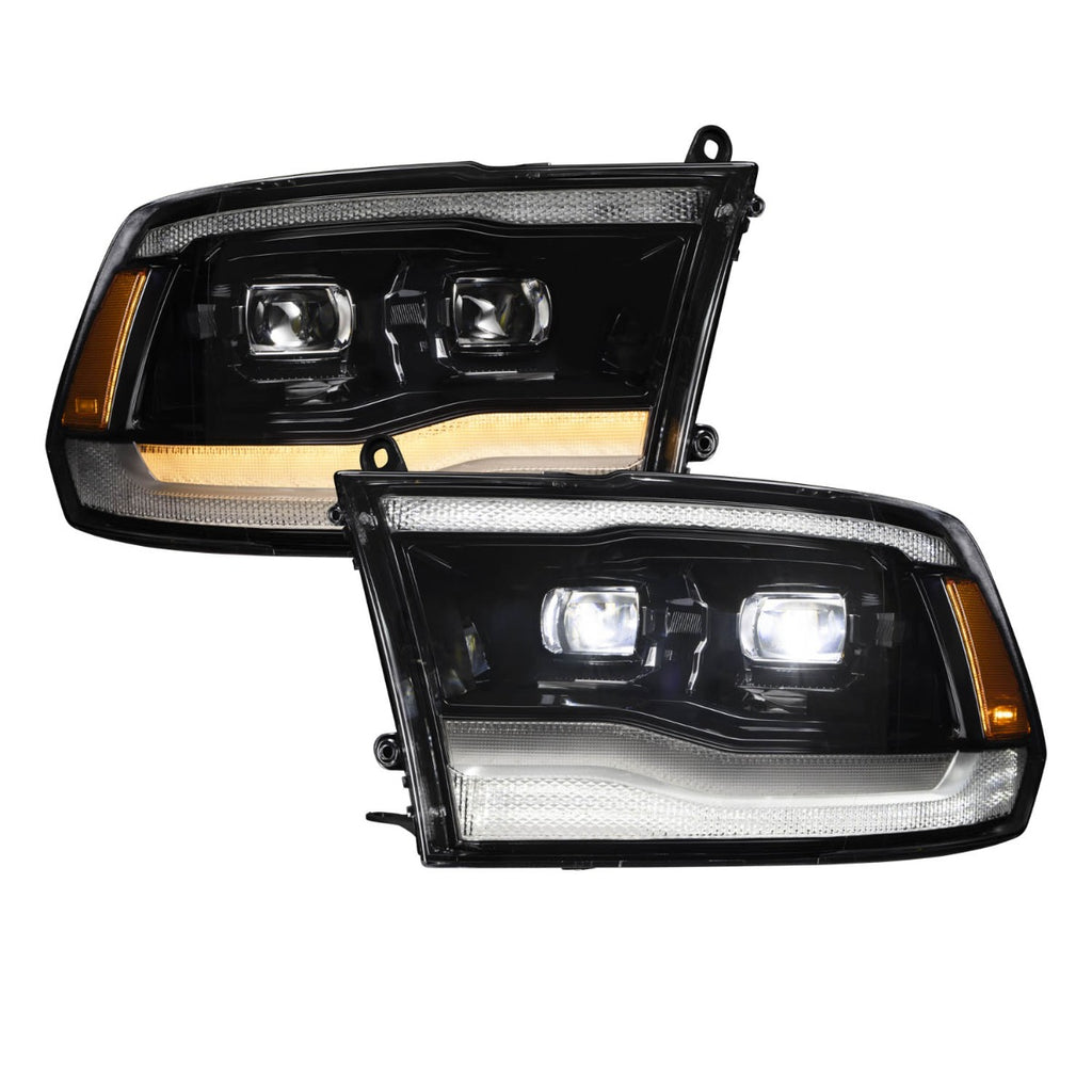 Form Lighting - 2009-2018 Ram 1500/2500/3500 Sequential LED Projector Headlights (pair) - Form Lighting FL0016