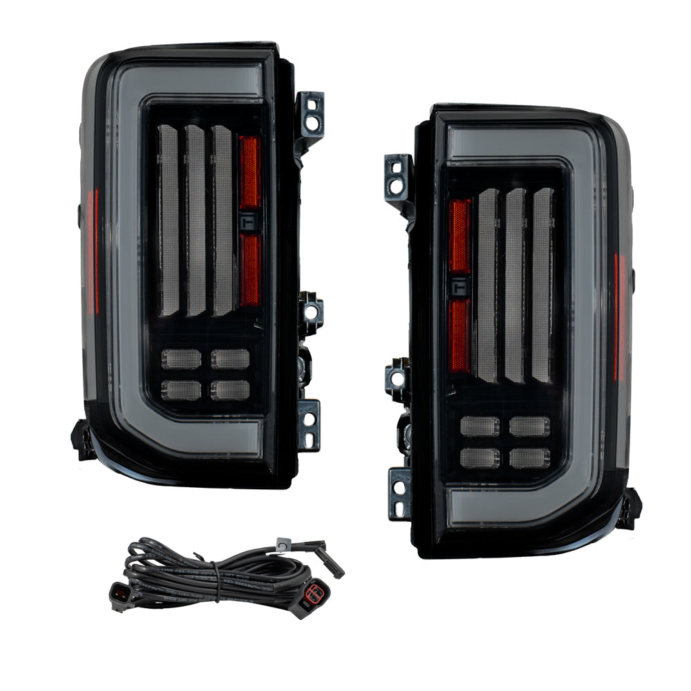 Form Lighting - 2021-2025 Ford Bronco LED Tail Lights, Smoked (pair) - Form Lighting FL0086