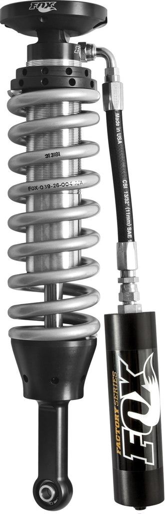 FOX Fox 07+ Tundra 2.5 Factory Series 6.01in. Remote Reservoir Coilover Shock Set - Black/Zinc