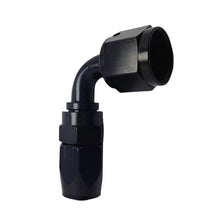 Load image into Gallery viewer, Fragola -10AN Male Rad. Fitting x 90 Degree Pro-Flow Hose End - Black - Black Ops Auto Works