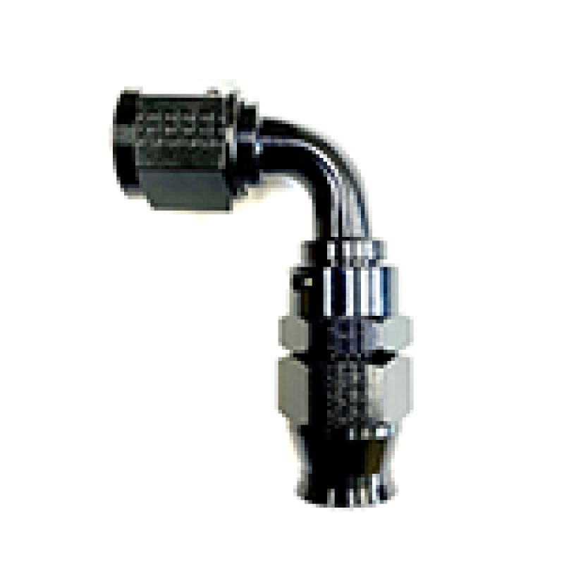 Fragola -12AN Real Street x 90 Degree Hose End Black For PTFE Hose - Black Ops Auto Works
