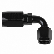 Load image into Gallery viewer, Fragola 259106 -6AN 90 degree black aluminum hose end