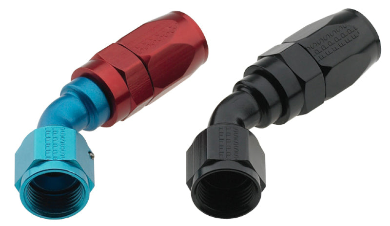 Fragola -4AN x 45 Degree Pro-Flow Hose End - Black - Black Ops Auto Works