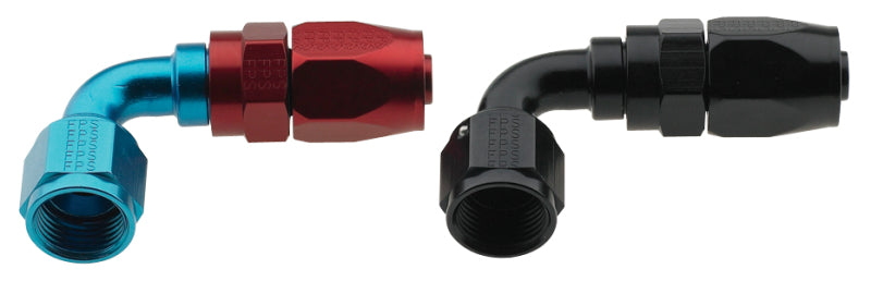 Fragola -4AN x 90 Degree Pro-Flow Hose End - Black - Black Ops Auto Works