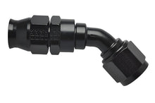 Load image into Gallery viewer, Fragola -6AN Real Street x 45 Degree Hose End Black For PTFE Hose - Black Ops Auto Works