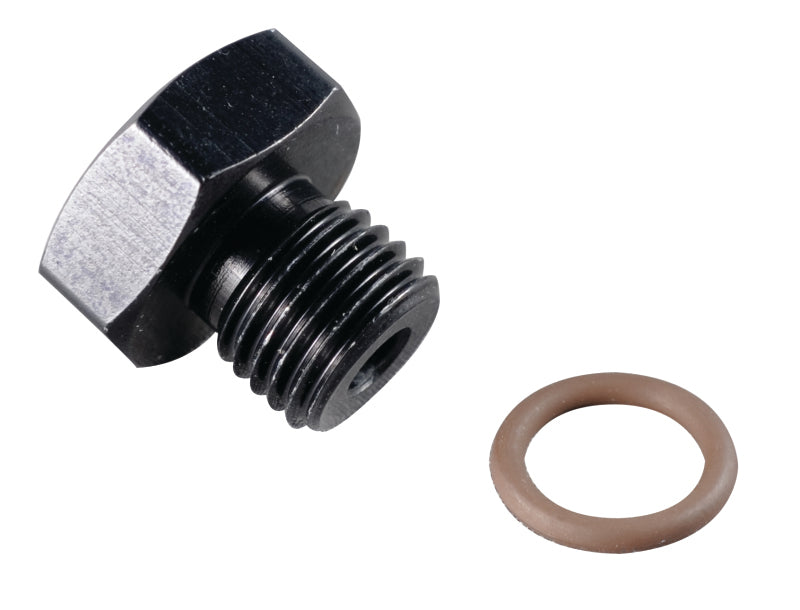 Fragola -8AN Port Plug 3/4-16 - Black - Black Ops Auto Works