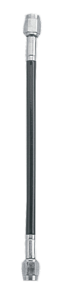 Fragola -3AN Ext Black Covered Assembly Straight x Straight 16in - Fragola 312016-BL