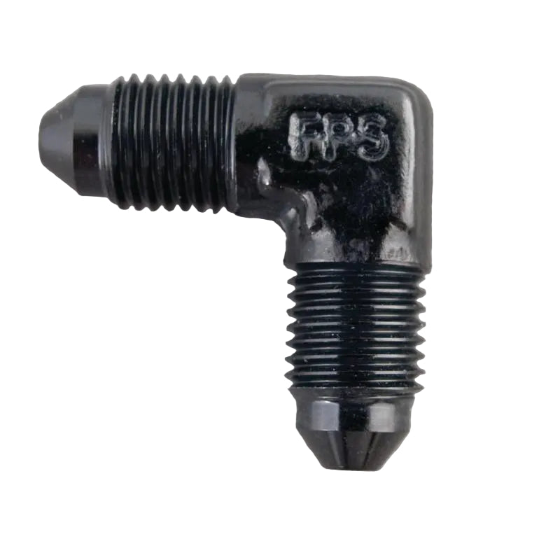 Fragola -8AN x 90 Degree Union Fitting - Black - Fragola 482108-BL