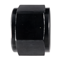 Load image into Gallery viewer, Fragola -16AN Aluminum Flare Cap - Black - Fragola 492916-BL