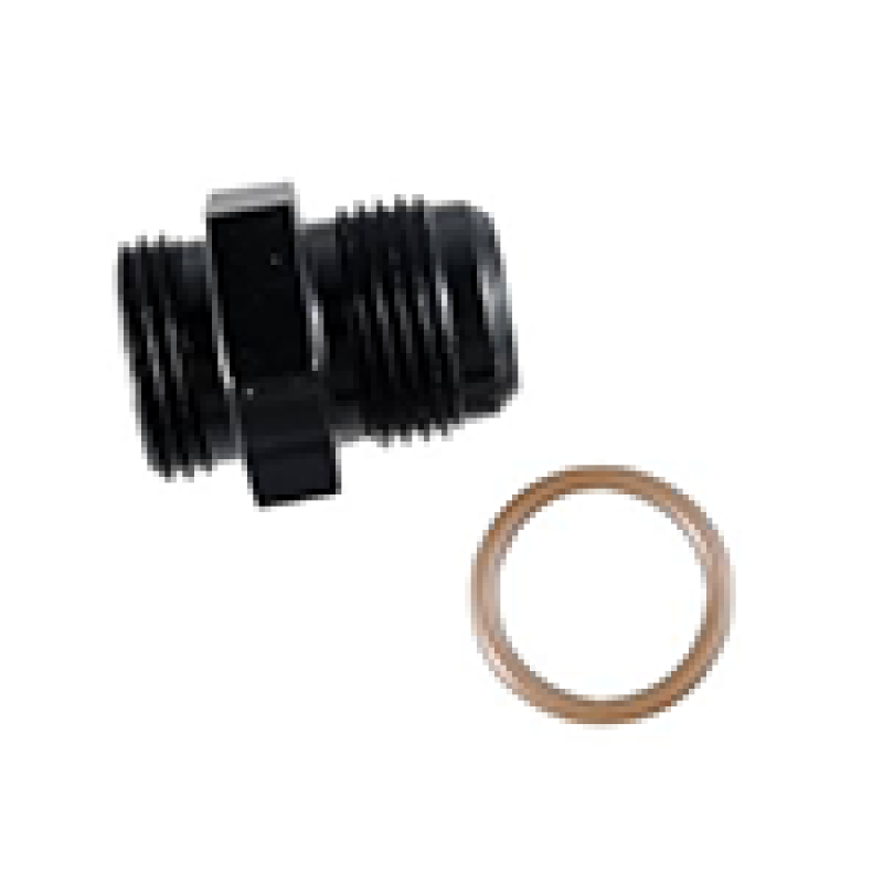 Fragola -12AN x 1 5/16-12 (16) Radius Fitting - Black - Fragola 495118-BL