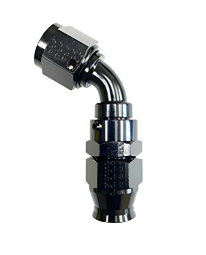 Fragola -10AN Real Street x 30 Degree Hose End Black For PTFE Hose - Fragola 683010-BL