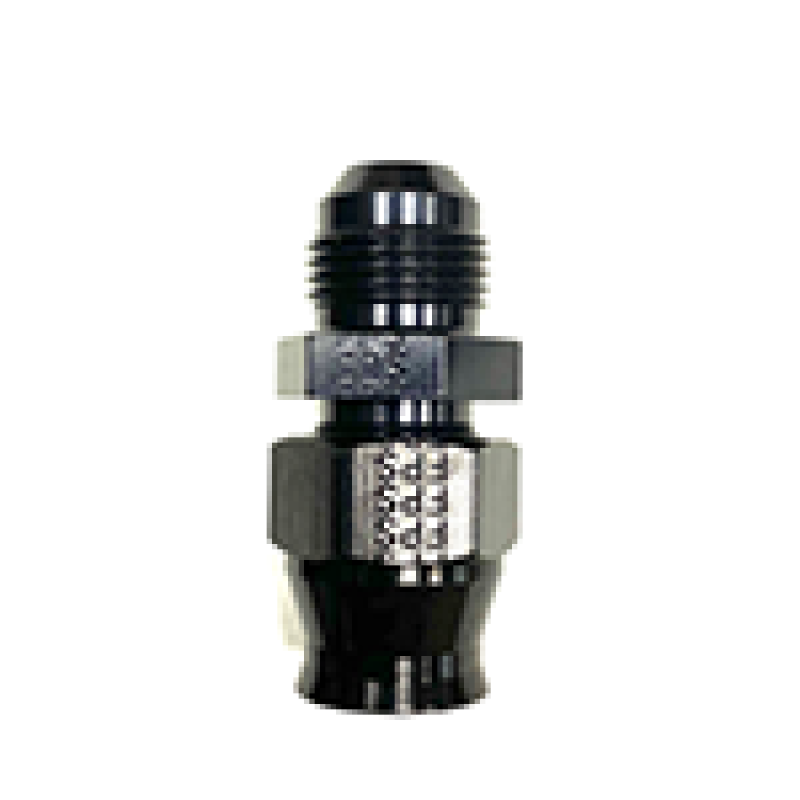 Fragola -8AN Male x 1/2in Tube AN Adapter Fitting Black - Fragola 892008-BL