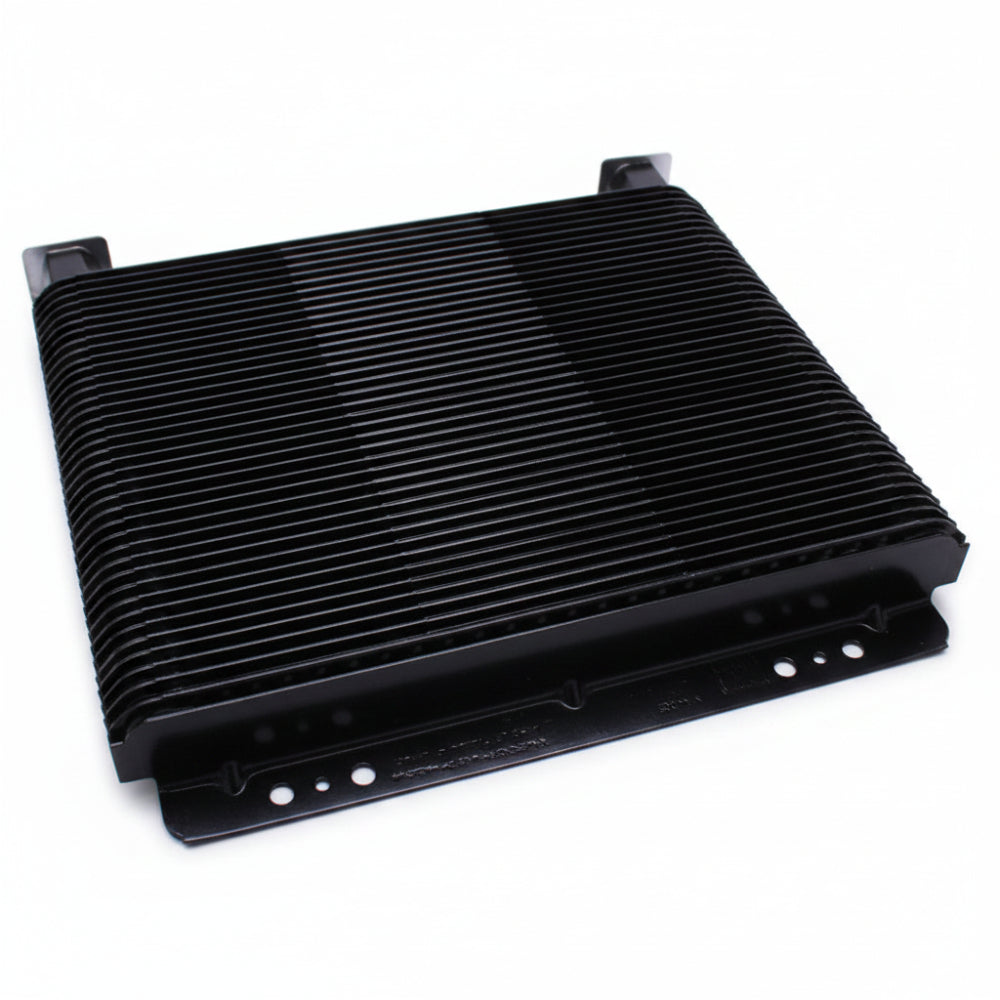 FTI Performance 12x9x1 aluminum stacked plate transmission cooler black