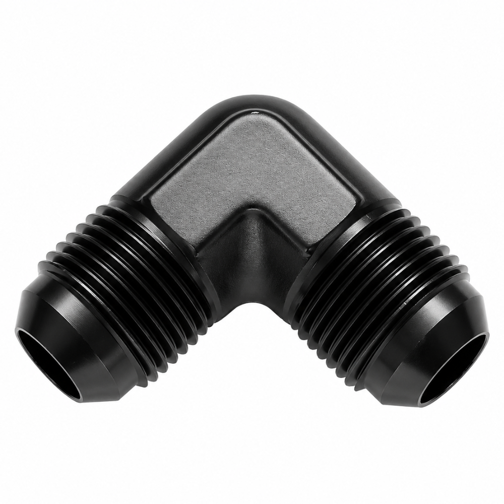 Vibrant aluminum metric to barb fitting