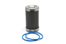 Load image into Gallery viewer, Fuelab 100 Micron Stainless Replacement Element - 3in w/2 O-Rings &amp; Instructions - Black Ops Auto Works