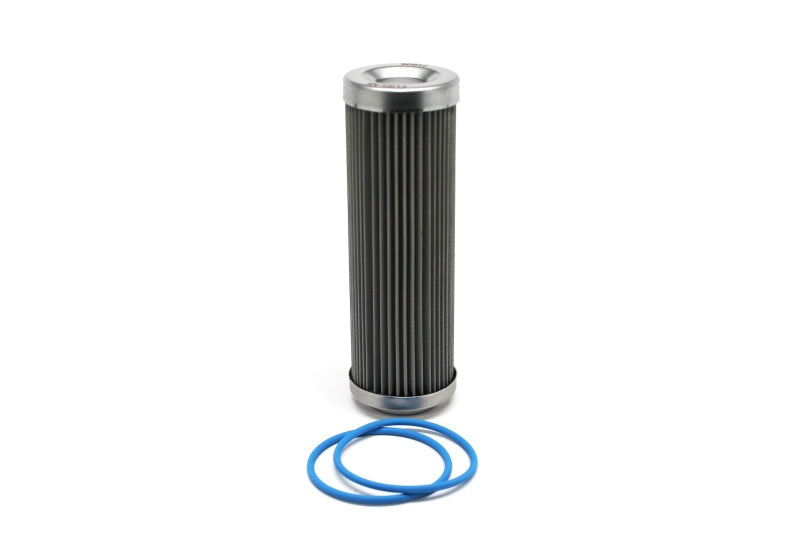 Fuelab 100 Micron Stainless Replacement Element - 5in w/2 O-Rings & Instructions - Black Ops Auto Works
