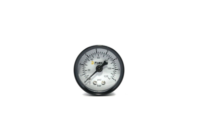 Fuelab 1.5in Fuel Pressure Gauge - EFI - Range 0-120 PSI (Dual Bar/PSI Scale) - Black Ops Auto Works
