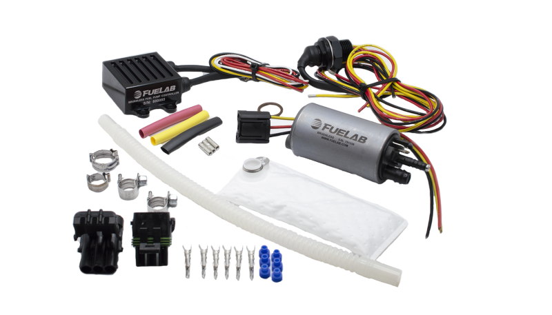 Fuelab 253 In-Tank Brushless Fuel Pump Kit w/9mm Barb & 6mm Siphon/72002/74101/Pre-Filter - 500 LPH - Black Ops Auto Works