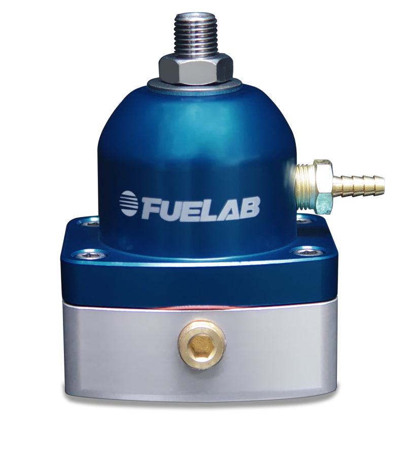 Fuelab 515 EFI Adjustable FPR 25-90 PSI (2) -6AN In (1) -6AN Return - Blue - Black Ops Auto Works