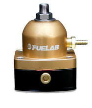 Load image into Gallery viewer, Fuelab 515 EFI Adjustable FPR 25-90 PSI (2) -6AN In (1) -6AN Return - Gold - Black Ops Auto Works
