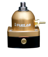 Load image into Gallery viewer, Fuelab 535 EFI Adjustable Mini FPR 25-90 PSI (2) -6AN In (1) -6AN Return - Gold - Black Ops Auto Works