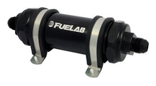 Load image into Gallery viewer, Fuelab 828 In-Line Fuel Filter Long -6AN In/Out 40 Micron Stainless - Black - Black Ops Auto Works