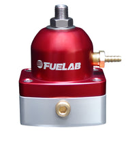Load image into Gallery viewer, Fuelab 535 EFI Adjustable Mini FPR 25-90 PSI (2) -6AN In (1) -6AN Return - Red - Fuelab FLB53501-2