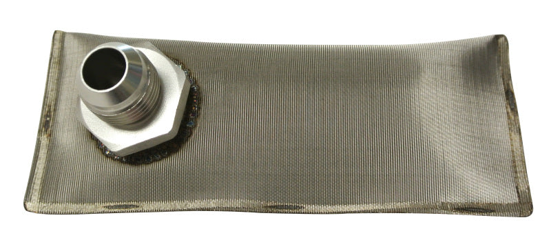 Fuelab In-Tank Fuel Sock Kit 100 Micron Stainless w/-10AN Adaptor Fitting for 4X4xx Series Pumps - Fuelab FLB83801