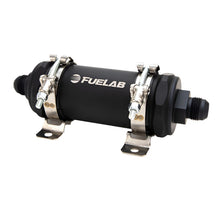 Load image into Gallery viewer, Fuelab PRO Series In-Line Fuel Filter (10gpm) -10AN In/-10AN Out 40 Micron Stainless - Matte Black - Black Ops Auto Works