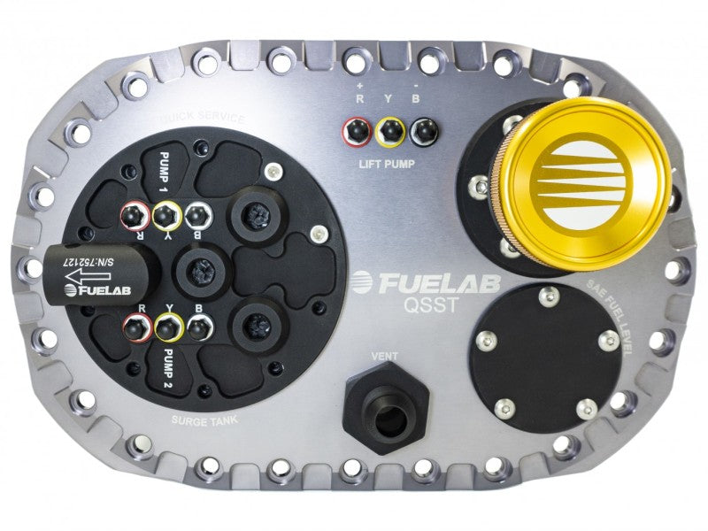Fuelab Quick Service Surge Tank w/No Lift Pump & No Surge Pump - Titanium - Black Ops Auto Works