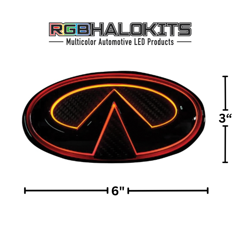 -Infiniti G37/G25 Sedan RGB LED Emblem: (2010-2013)-Illuminated Led Logos-RGB Halo Kits