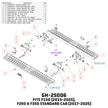 Load image into Gallery viewer, GEN-Y Hitch Gen-Y 15-25 Ford F-150/17-24 Ford F-250/F-350 Standard Cab Running Boards