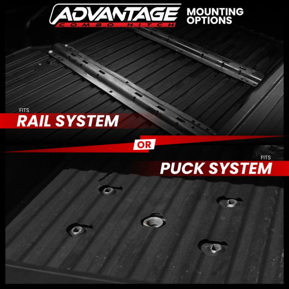 Gen-Y Advantage OEM Puck Mount 5th Wheel Gooseneck Dodge Combo Hitch (Curt Q24/A25 5th Wheel Head) - GEN-Y Hitch GH-21208