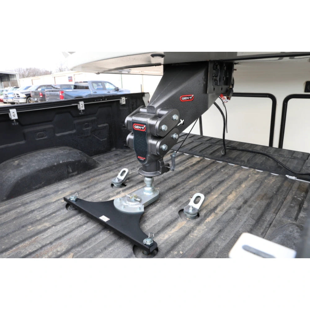 Gen-Y Executive Torsion-Flex Auto Rhino 5th Wheel Pin Box Rep w/Gooseneck 2-5/16in Coupler - GEN-Y Hitch GH-8076AL