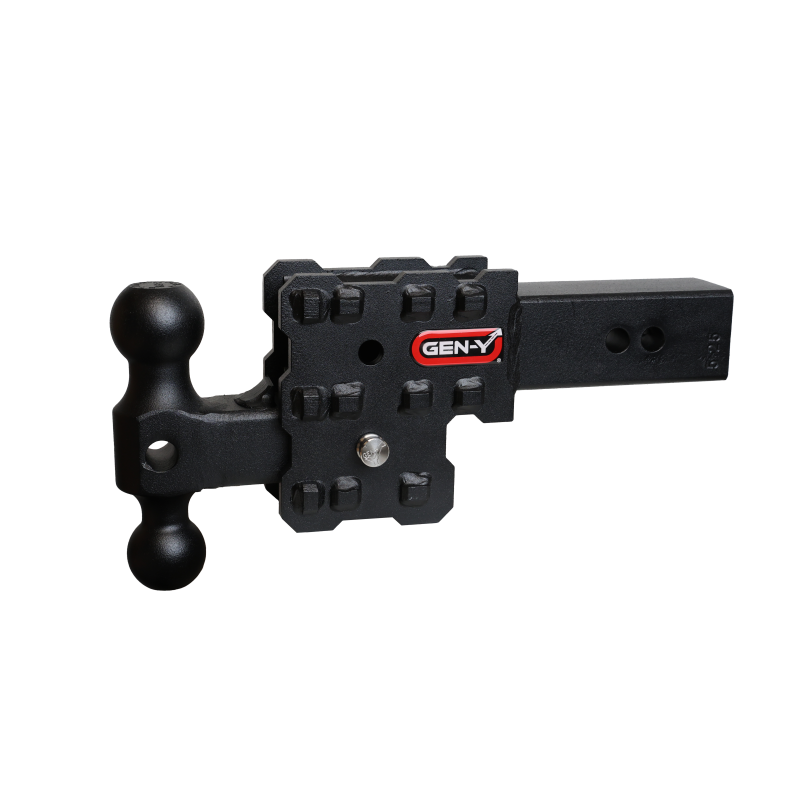 Gen-Y Phantom-X 2.5in Solid Shank 2.5in Drop 1.6K TW 16K Hitch w/GH-051 (No Flat Towing) - GEN-Y Hitch GH-2412X