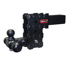 Load image into Gallery viewer, Gen-Y Phantom-X 2.5in Solid Shank 5in Drop 1.6K TW 16K Hitch w/GH-052 Tri-Ball Mount - GEN-Y Hitch GH-2433X