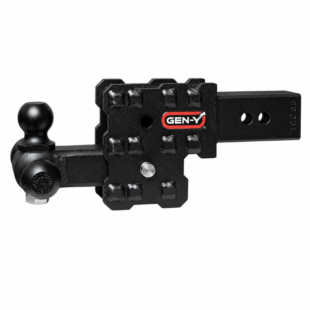 Gen-Y Phantom-X 2.5in Solid Shank 7.5in Drop 1.6K TW 16K Hitch w/GH-052 (No Flat Towing) - GEN-Y Hitch GH-2434X