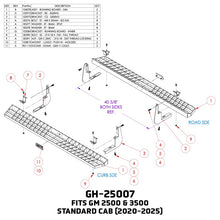 Load image into Gallery viewer, Gen-Y 20-25 GM 2500/3500 Standard Cab Running Boards - GEN-Y Hitch GH-25007
